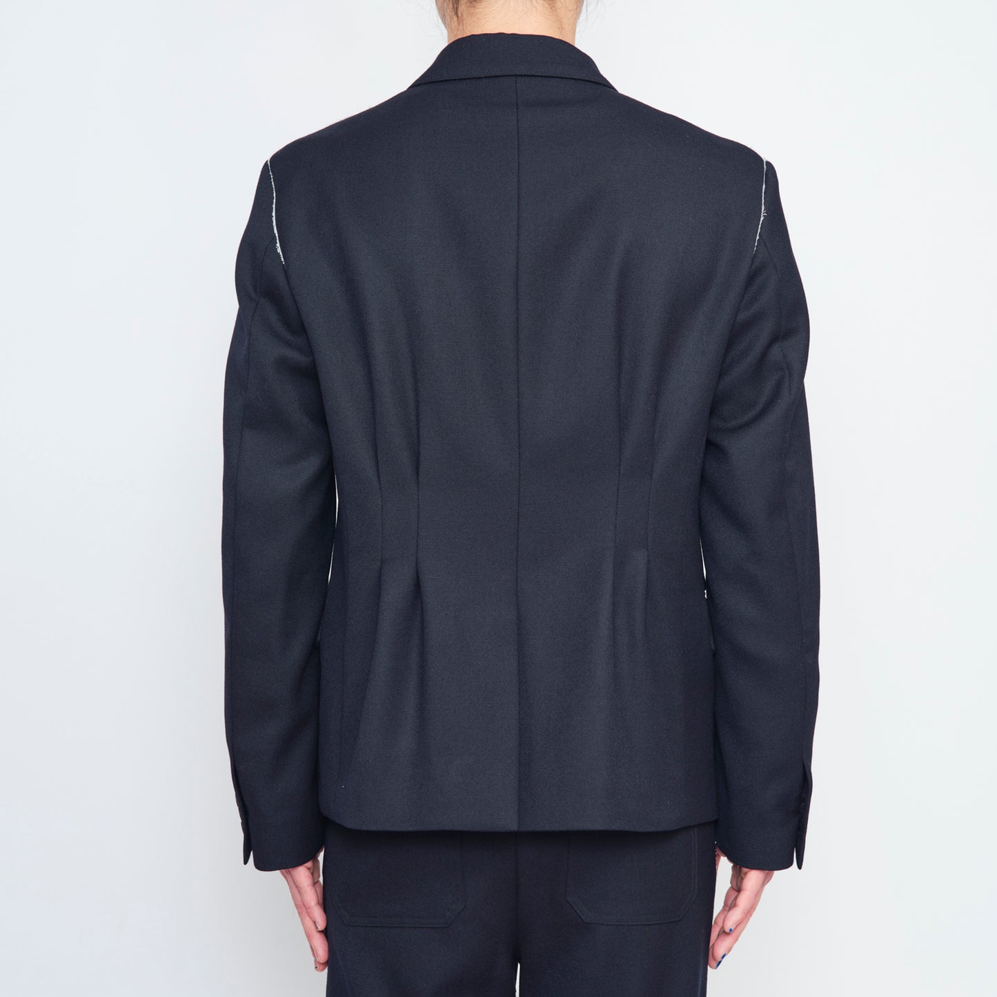 DOUBLE BREASTED JACKET【NAVY】