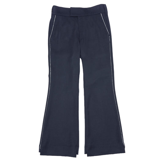 FLARED TROUSERS【NAVY】