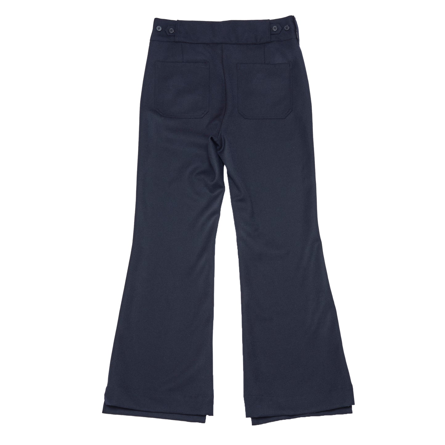 FLARED TROUSERS【NAVY】