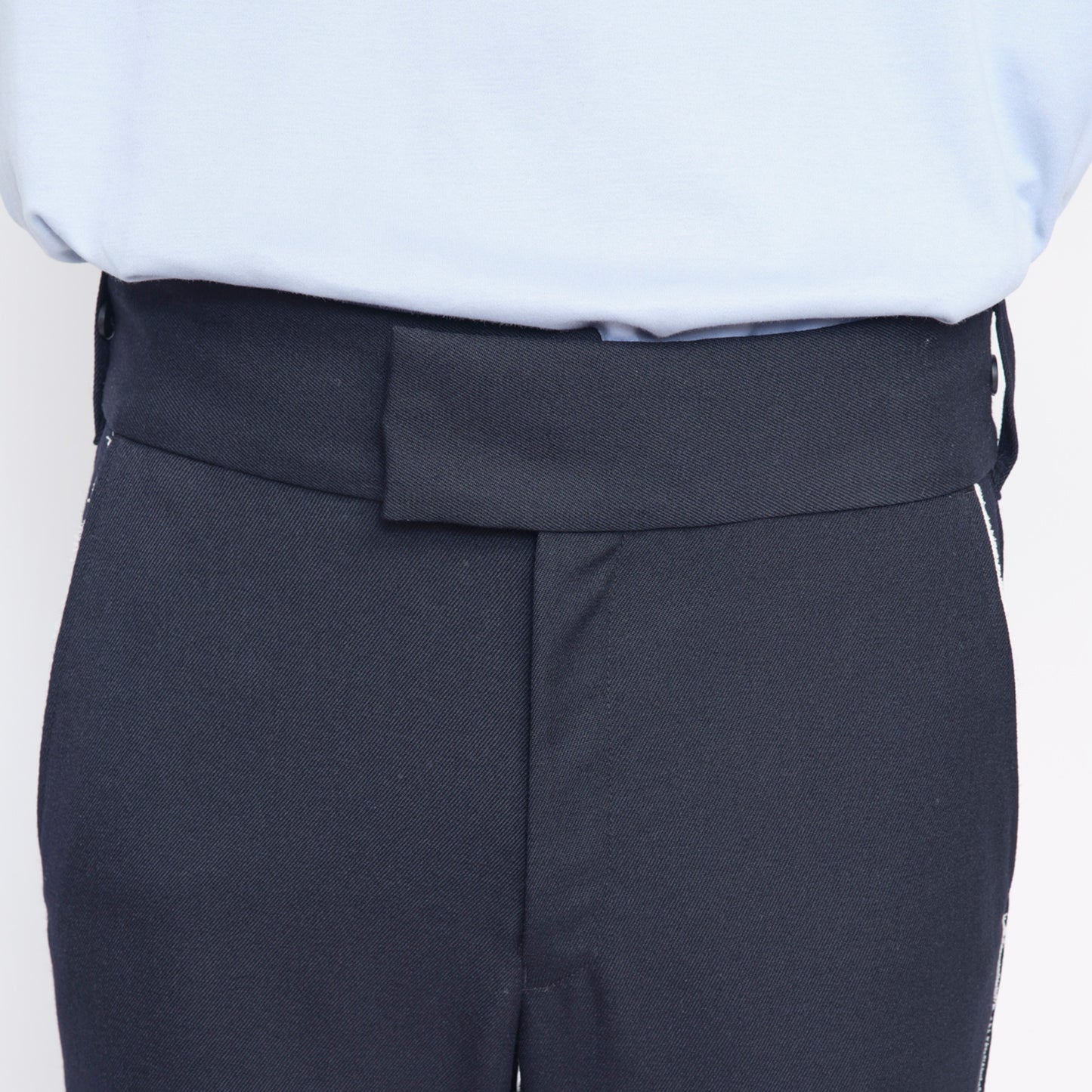 FLARED TROUSERS【NAVY】